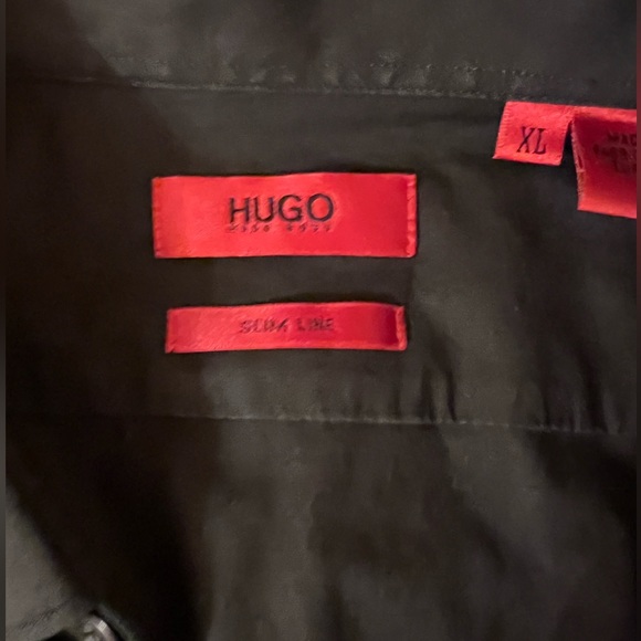 Hugo Boss Solid Slim Fit Dress Shirt - Picture 3 of 7